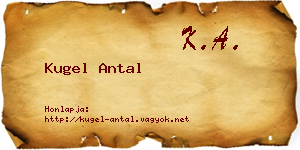 Kugel Antal névjegykártya